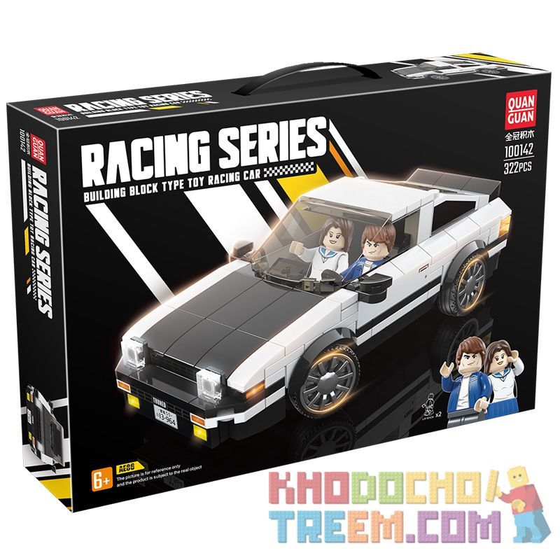 QuanGuan 100142 Quan Guan 100142 non Lego TOYOTA AE86. bộ đồ chơi xếp lắp ráp ghép mô hình Speed Champions Racing Cars Đua Xe Công Thức 322 khối