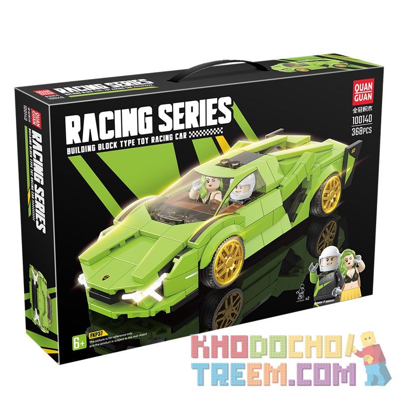 QuanGuan 100140 Quan Guan 100140 non Lego LAMBORGHINI SIAN. bộ đồ chơi xếp lắp ráp ghép mô hình Speed Champions Racing Cars Đua Xe Công Thức 368 khối