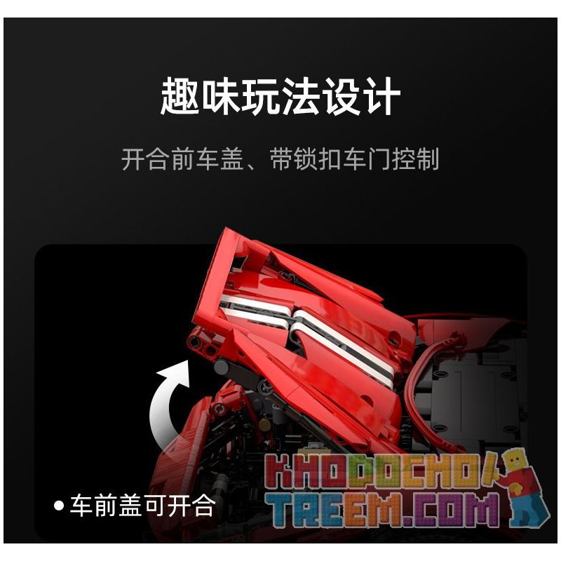 DOUBLEE CADA C61042 61042 C61043 61043 C61057 61057 SUPER 18K K155 TA GAOLE T5005 5005 T5005A 5005A non  FERRARI 488 1: 8 tỷ lệ 1:8 bộ đồ chơi xếp lắp ráp ghép mô hình  MASTER FERRARI 488 Kỹ Thuật Công Nghệ Cao Mô Hình Phương Tiện 3229 khối