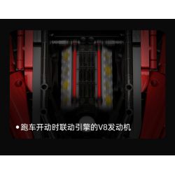 DOUBLEE CADA C61042 61042 C61043 61043 C61057 61057 SUPER 18K K155 TA GAOLE T5005 5005 T5005A 5005A non  FERRARI 488 1: 8 tỷ lệ 1:8 bộ đồ chơi xếp lắp ráp ghép mô hình  MASTER FERRARI 488 Kỹ Thuật Công Nghệ Cao Mô Hình Phương Tiện 3229 khối