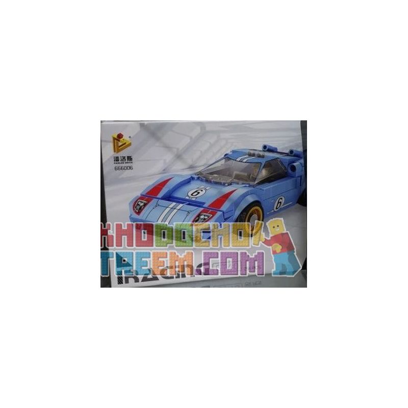 PanlosBrick 666006 Panlos Brick 666006 non  FORD GT40. bộ đồ chơi xếp lắp ráp ghép mô hình Speed Champions Racing Cars Đua Xe Công Thức 256 khối