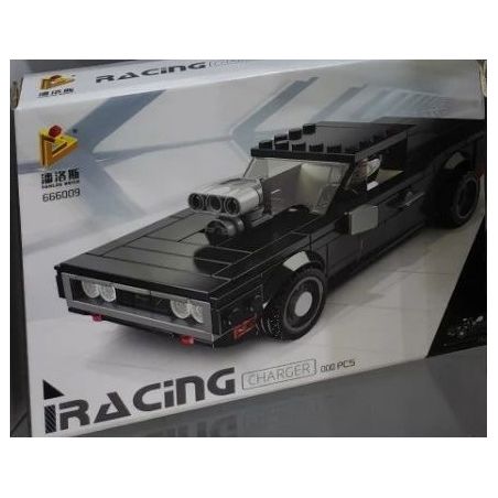 PanlosBrick 666009 Panlos Brick 666009 non  ĐẾ SẠC bộ đồ chơi xếp lắp ráp ghép mô hình Speed Champions Racing Cars DODGE CHARGER Đua Xe Công Thức 346 khối