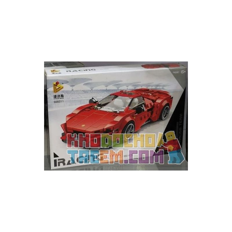 PanlosBrick 666011 Panlos Brick 666011 non Lego LEKI. bộ đồ chơi xếp lắp ráp ghép mô hình Speed Champions Racing Cars LYKAN Đua Xe Công Thức 314 khối
