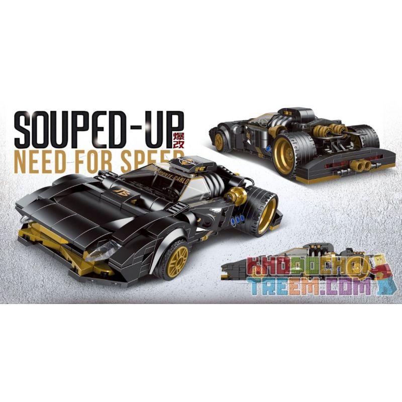 BRICKCOOL KC005 non Lego VỤ NỔ VÀNG tỷ lệ 1:24 bộ đồ chơi xếp lắp ráp ghép mô hình Racers SOUPED-UP NEED FOR SPEED Đua Tốc Độ 415 khối