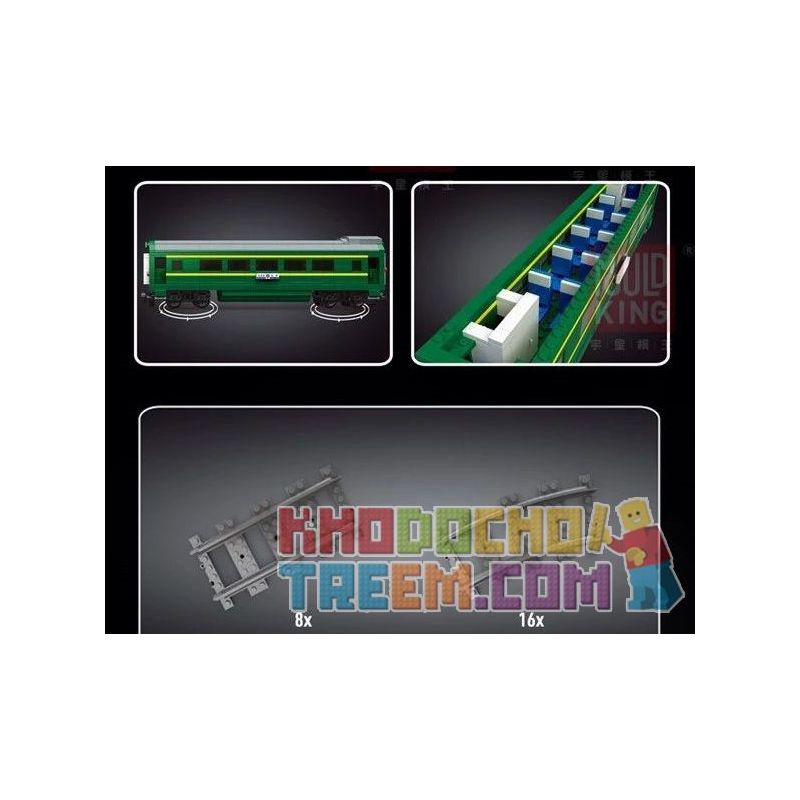 MouldKing 12001 12001CX Mould King 12001 12001CX non  ĐẦU MÁY DIESEL NJ2 bộ đồ chơi xếp lắp ráp ghép mô hình Trains NJ2 DIESEL LOCOMOTIVES Tàu Hỏa 3095 khối