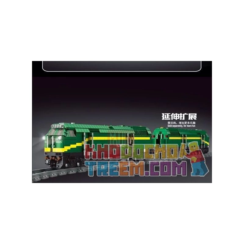 MouldKing 12001 12001CX Mould King 12001 12001CX non  ĐẦU MÁY DIESEL NJ2 bộ đồ chơi xếp lắp ráp ghép mô hình Trains NJ2 DIESEL LOCOMOTIVES Tàu Hỏa 3095 khối