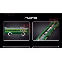 MouldKing 12001 12001CX Mould King 12001 12001CX non  ĐẦU MÁY DIESEL NJ2 bộ đồ chơi xếp lắp ráp ghép mô hình Trains NJ2 DIESEL LOCOMOTIVES Tàu Hỏa 3095 khối