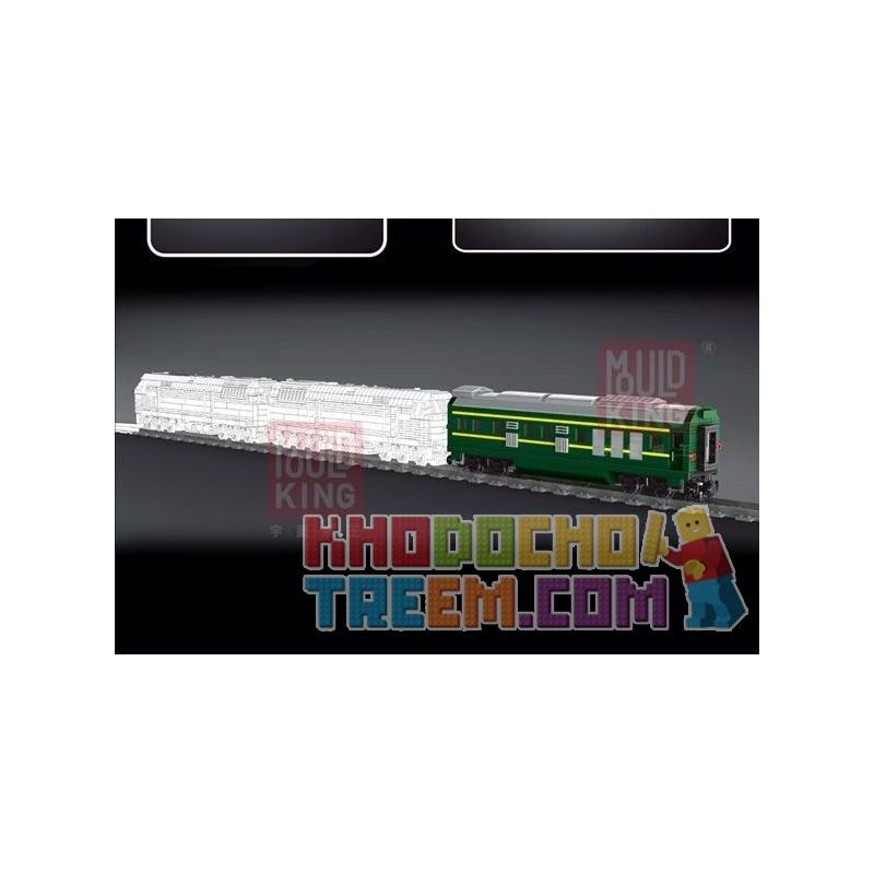 MouldKing 12001 12001CX Mould King 12001 12001CX non  ĐẦU MÁY DIESEL NJ2 bộ đồ chơi xếp lắp ráp ghép mô hình Trains NJ2 DIESEL LOCOMOTIVES Tàu Hỏa 3095 khối