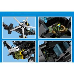 SEMBO 202122 non  10 TRỰC THĂNG bộ đồ chơi xếp lắp ráp ghép mô hình Sky Wars Z-10 ATTACK HELICOPTER Không Chiến 356 khối