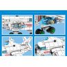 SEMBO 202120 non  MÁY BAY NÉM BOM TẦM TRUNG VÀ XA H-6K CỦA QUỐC bộ đồ chơi xếp lắp ráp ghép mô hình Sky Wars H-6K BOMBER AIRCRAFT Không Chiến 355 khối