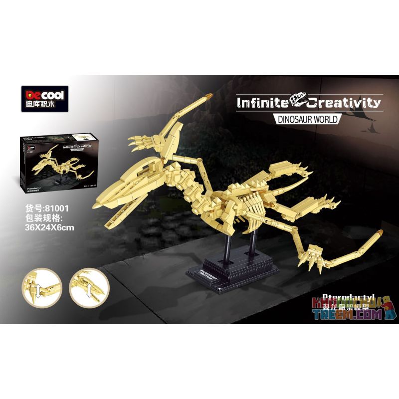 DECOOL 81001 non  MÔ HÌNH BỘ XƯƠNG PTEROSAUR bộ đồ chơi xếp lắp ráp ghép mô hình Dino DINOSAUR WORLD PTERODACTYL Khủng Long 491 khối DECOOL 81001 non  MÔ HÌNH BỘ XƯƠNG PTEROSAUR bộ đồ chơi xếp lắp ráp ghép mô hình Dino DINOSAUR WORLD PTERODACTYL Khủng Long 491 khối
