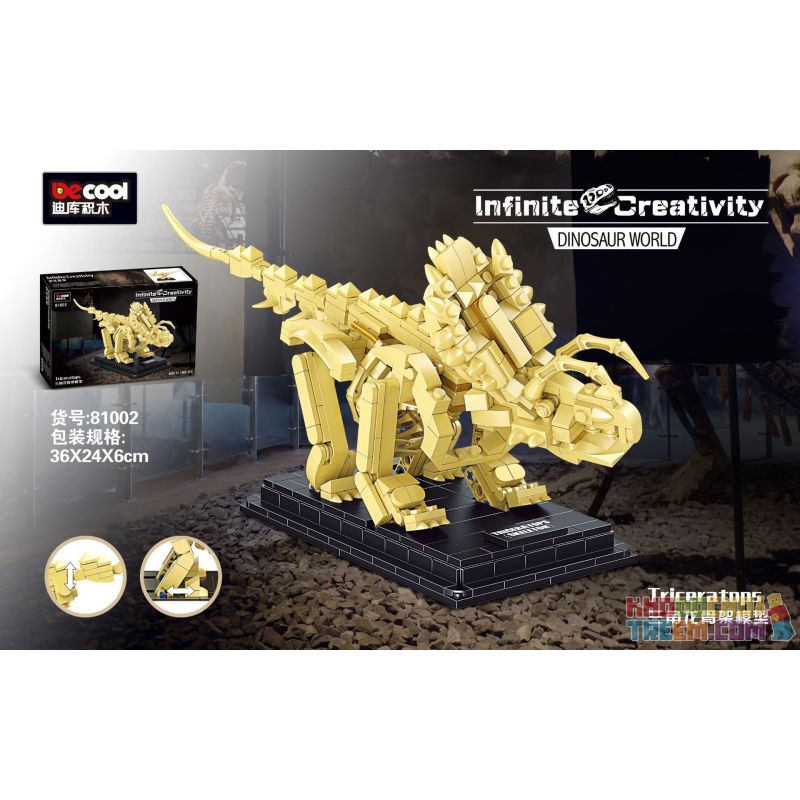 DECOOL 81002 non  MÔ HÌNH BỘ XƯƠNG TRICERATOPS bộ đồ chơi xếp lắp ráp ghép mô hình Dino DINOSAUR WORLD TRICERATOPS Khủng Long 455 khối DECOOL 81002 non  MÔ HÌNH BỘ XƯƠNG TRICERATOPS bộ đồ chơi xếp lắp ráp ghép mô hình Dino DINOSAUR WORLD TRICERATOPS Khủng Long 455 khối