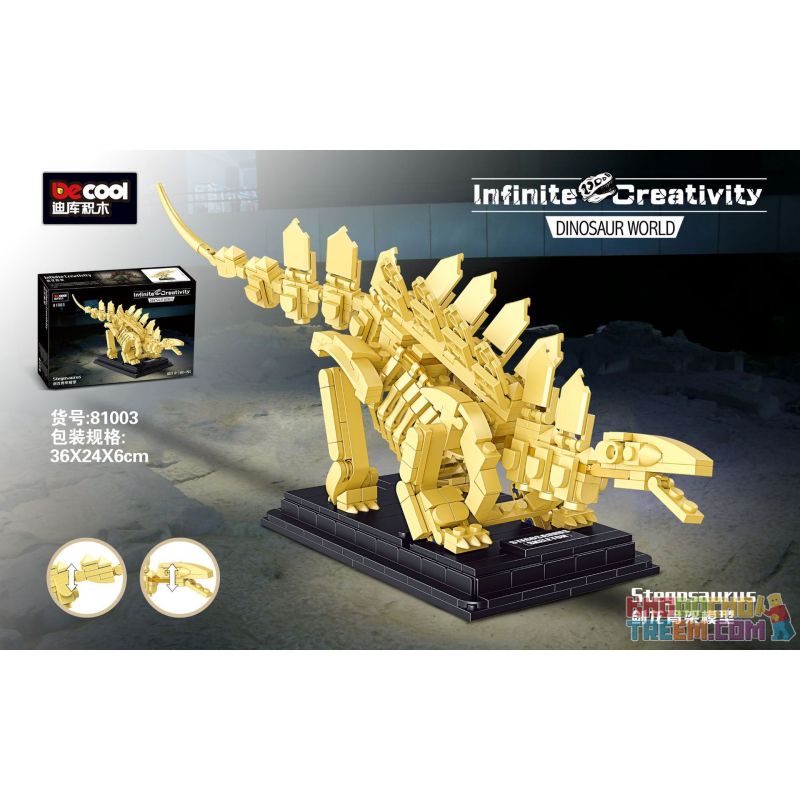 DECOOL 81003 non  MÔ HÌNH BỘ XƯƠNG STEGOSAURUS bộ đồ chơi xếp lắp ráp ghép mô hình Dino DINOSAUR WORLD STEGOSAURUS Khủng Long 491 khối DECOOL 81003 non  MÔ HÌNH BỘ XƯƠNG STEGOSAURUS bộ đồ chơi xếp lắp ráp ghép mô hình Dino DINOSAUR WORLD STEGOSAURUS Khủng Long 491 khối