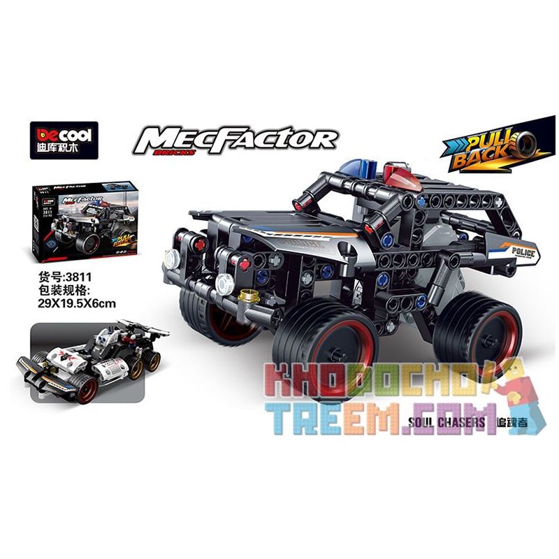 DECOOL 3811 non Lego SHADOW - PHÁ HỦY VÒNG KHỔNG LỒ ĐUỔI THEO TÂM HỒN bộ đồ chơi xếp lắp ráp ghép mô hình Technic MECFACTOR SOUL CHASERS Kỹ Thuật Công Nghệ Cao Mô Hình Phương Tiện 213 khối