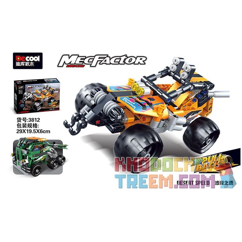 DECOOL 3812 non Lego QUY MÔ NGHỊCH ĐẢO-DESERT KNIGHT-DESERT FURY bộ đồ chơi xếp lắp ráp ghép mô hình Technic MECFACTOR DESERT SPEED Kỹ Thuật Công Nghệ Cao Mô Hình Phương Tiện 203 khối