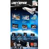 WANGE 1802 non  VỆ TINH bộ đồ chơi xếp lắp ráp ghép mô hình Space AEROSPACE-SATELLITE Thám Hiểm Không Gian 114 khối