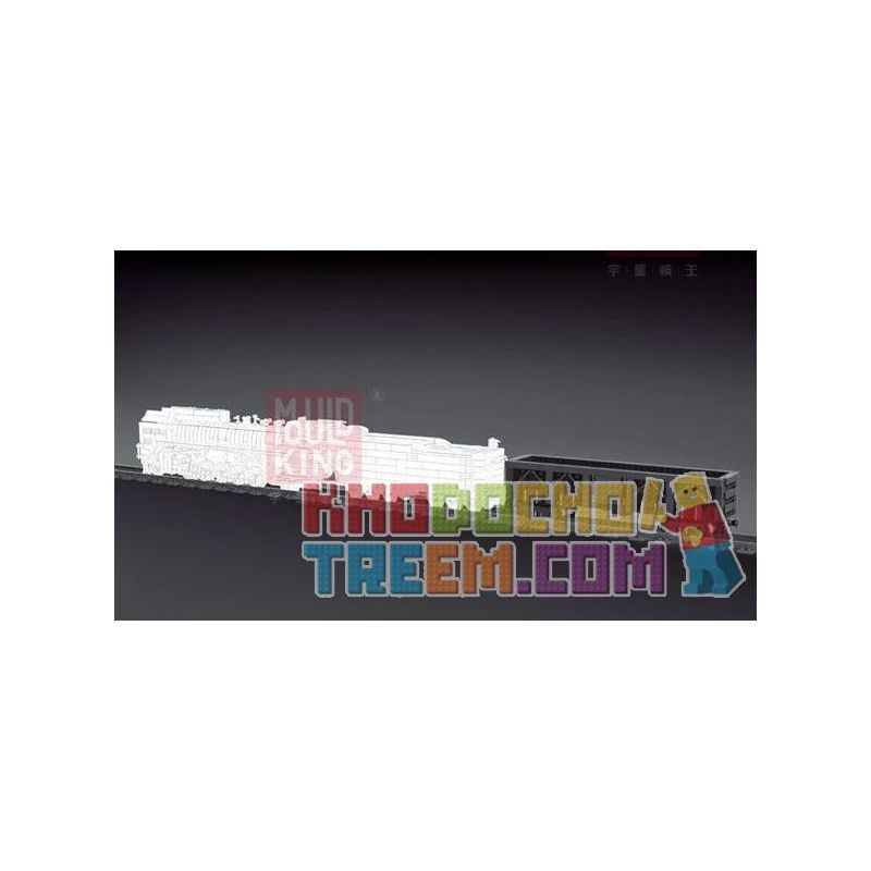 MouldKing 12003 12003CX Mould King 12003 12003CX non  CHUYỂN TIẾP ĐẦU MÁY HƠI NƯỚC bộ đồ chơi xếp lắp ráp ghép mô hình Trains QJ STEAM LOCOMOTIVES Tàu Hỏa 2160 khối