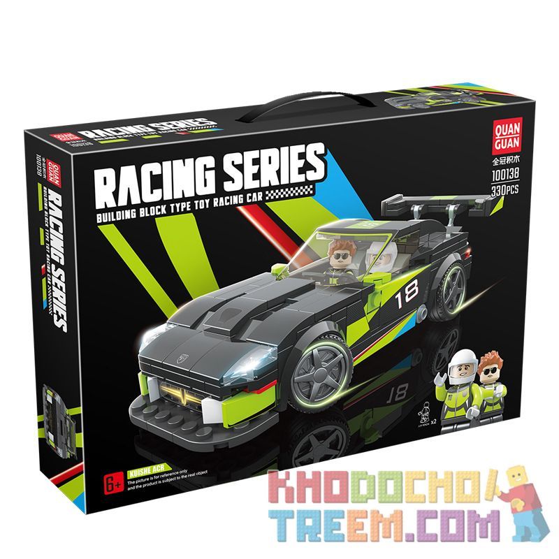 QuanGuan 100138 Quan Guan 100138 non Lego DODGE ACR. bộ đồ chơi xếp lắp ráp ghép mô hình Speed Champions Racing Cars Đua Xe Công Thức 330 khối