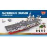 XIPOO XP91031A 91031A non  TÀU TUẦN DƯƠNG LỘI NƯỚC 075 bộ đồ chơi xếp lắp ráp ghép mô hình Military Army AMPHIBIOUS CRUISER Quân Sự Bộ Đội 1073 khối