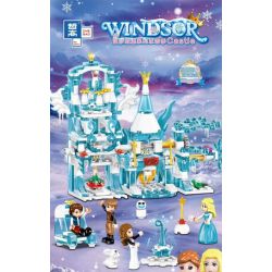 ZHEGAO QL1165 1165 non  SỰ KẾT HỢP GIỮA BĂNG VÀ TUYẾT TƯỞNG TƯỢNG LÂU ĐÀI LIÊN 4 bộ đồ chơi xếp lắp ráp ghép mô hình Disney Princess WINDSOR CASTIC Công Chúa 292 khối