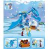 ZHEGAO QL1148 1148 non  CÔNG CHÚA VÀ KỴ SĨ RỒNG bộ đồ chơi xếp lắp ráp ghép mô hình Disney Princess WINDSOR CASTIC 345 khối