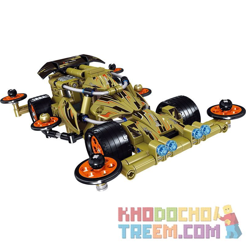 ZHEGAO QL0437 0437 non  CÔNG SUẤT LỚN KENT DẪN ĐỘNG BỐN BÁNH bộ đồ chơi xếp lắp ráp ghép mô hình  Kỹ Thuật Công Nghệ Cao Mô Hình Phương Tiện 406 khối