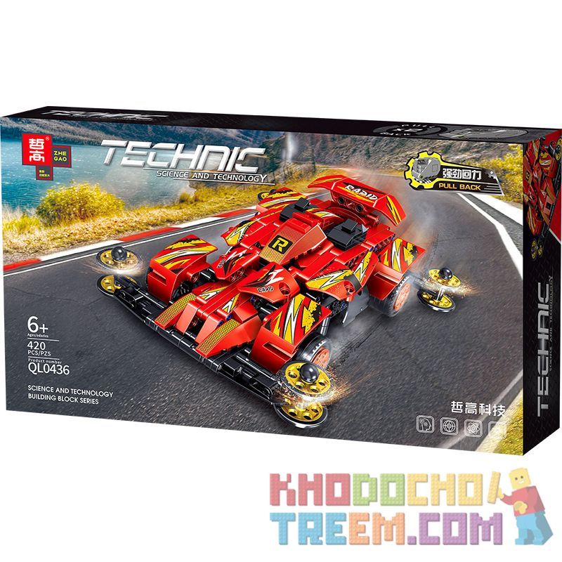 ZHEGAO QL0436 0436 non  KHẢ NĂNG XỬ LÝ TUYỆT VỜI CỦA LEVI 4WD bộ đồ chơi xếp lắp ráp ghép mô hình  Kỹ Thuật Công Nghệ Cao Mô Hình Phương Tiện 420 khối