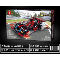 ZHEGAO QL0434 0434 non  ĐẮM MÌNH TRONG CHIẾC IVAN BỐN BÁNH bộ đồ chơi xếp lắp ráp ghép mô hình  Kỹ Thuật Công Nghệ Cao Mô Hình Phương Tiện 398 khối