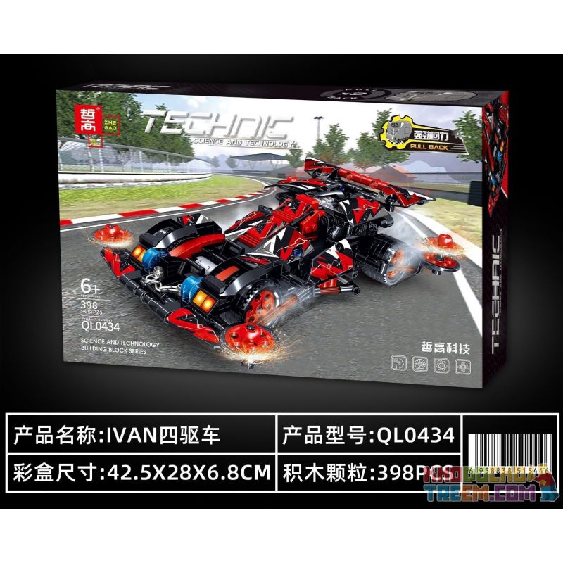 ZHEGAO QL0434 0434 non  ĐẮM MÌNH TRONG CHIẾC IVAN BỐN BÁNH bộ đồ chơi xếp lắp ráp ghép mô hình  Kỹ Thuật Công Nghệ Cao Mô Hình Phương Tiện 398 khối