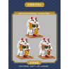 SEMBO 703901 non  MÈO VẪY TAY PHẢI bộ đồ chơi xếp lắp ráp ghép mô hình Creator LUCKY CAT Sáng Tạo 722 khối