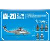 SEMBO 202125 non  TRUNG QUỐC ZHI-20 NAVY GUNSHIP bộ đồ chơi xếp lắp ráp ghép mô hình Military Army Z-20 ATTACK HELICOPTER Quân Sự Bộ Đội 935 khối