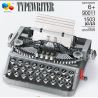 QIZHILE 90011 non  MÁY ĐÁNH CHỮ bộ đồ chơi xếp lắp ráp ghép mô hình Creator TYPEWRITER Sáng Tạo 1503 khối