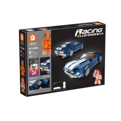 FORANGE FC1604 1604 non  FORD MUSTANG. bộ đồ chơi xếp lắp ráp ghép mô hình Racers RACING CLUB FORD MUSTANG Đua Tốc Độ 307 khối