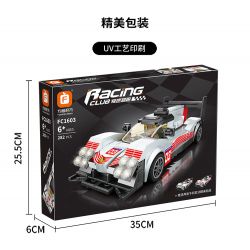 FORANGE FC1603 1603 non  PORSCHE 919. bộ đồ chơi xếp lắp ráp ghép mô hình Racers RACING CLUB PORSCHE 919 Đua Tốc Độ 282 khối