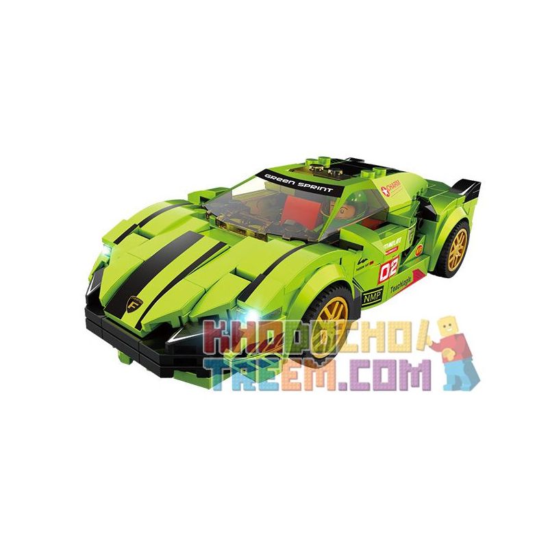 FORANGE FC1602 1602 Xếp hình kiểu Lego Racers Racing Club Lamborghini  Supercar Lamborghini. giá sốc rẻ nhất