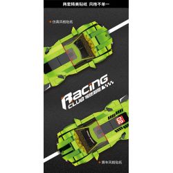 FORANGE FC1602 1602 non  LAMBORGHINI. bộ đồ chơi xếp lắp ráp ghép mô hình Racers RACING CLUB LAMBORGHINI Đua Tốc Độ 281 khối