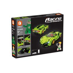 FORANGE FC1602 1602 non  LAMBORGHINI. bộ đồ chơi xếp lắp ráp ghép mô hình Racers RACING CLUB LAMBORGHINI Đua Tốc Độ 281 khối