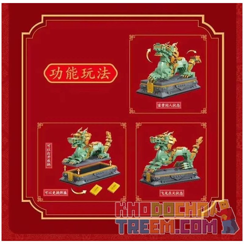 KEEPPLEY K10121 10121 non  YOULONG CHƠI HẠT bộ đồ chơi xếp lắp ráp ghép mô hình Mini Modular Đường Phố Thu Nhỏ