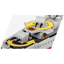 COBI 3080 4807 non  KHU TRỤC HẠM BLIKSEM bộ đồ chơi xếp lắp ráp ghép mô hình Military Army DESTROYER ORP BŁYSKAWICA Quân Sự Bộ Đội 680 khối