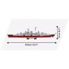 COBI 3081 non  CHIẾN HẠM BISMARCK bộ đồ chơi xếp lắp ráp ghép mô hình Military Army BATTLESHIP BISMARCK Quân Sự Bộ Đội 197 khối