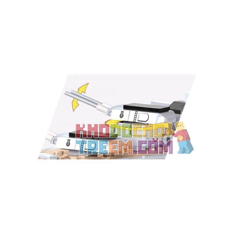 COBI 3081 non  CHIẾN HẠM BISMARCK bộ đồ chơi xếp lắp ráp ghép mô hình Military Army BATTLESHIP BISMARCK Quân Sự Bộ Đội 197 khối