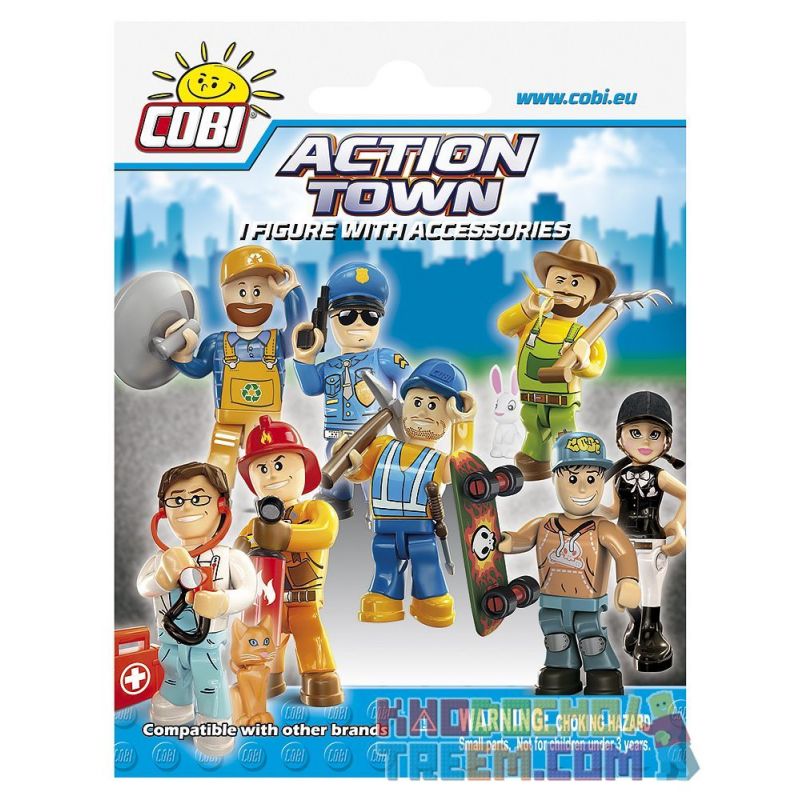 COBI 1852 non Lego 1 MINIFIGURE VÀ PHỤ KIỆN bộ đồ chơi xếp lắp ráp ghép mô hình City 1 FIGURE WITH ACCESSORIES Thành Phố