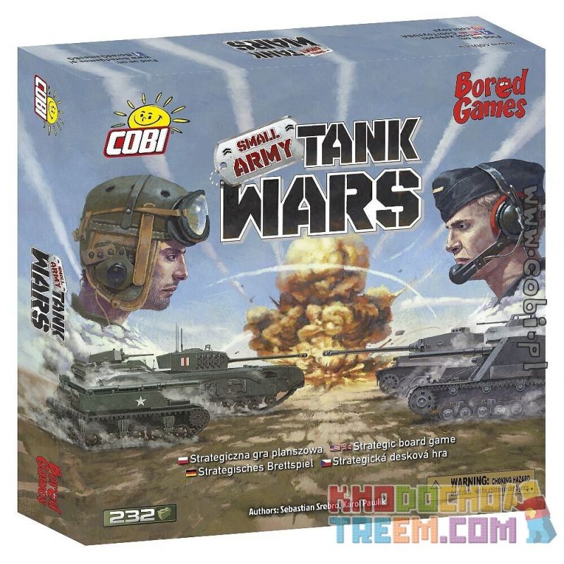 COBI 22104 non Lego TRẬN CHIẾN XE TĂNG bộ đồ chơi xếp lắp ráp ghép mô hình Military Army TANK WARS Quân Sự Bộ Đội 232 khối