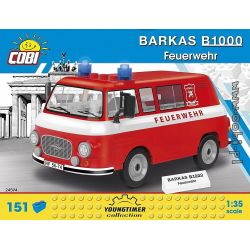 COBI 24594 non  XE CỨU HỎA BALKAS B1000 bộ đồ chơi xếp lắp ráp ghép mô hình Creator BARKAS B1000 FEUERWEHR Sáng Tạo 150 khối