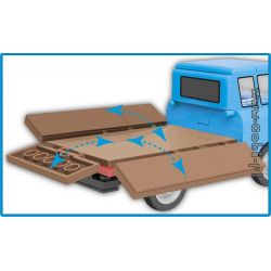 COBI 24593 non  BÁN TẢI BALKAS B1000 bộ đồ chơi xếp lắp ráp ghép mô hình Creator BARKAS B1000 PRITSCHENWAGEN Sáng Tạo 156 khối