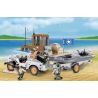 COBI 24253 non  TUẦN TRA BỜ BIỂN WILLIS MB bộ đồ chơi xếp lắp ráp ghép mô hình Military Army WILLYS MB COAST PATROL Quân Sự Bộ Đội 250 khối