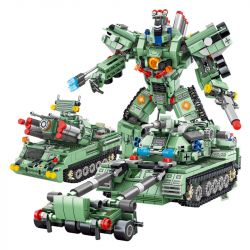 PanlosBrick 633029 Panlos Brick 633029 non  BỒN ĐA CHỨC NĂNG 35 THAY ĐỔI THÀNH NHIỀU HÌNH DẠNG KHÁC NHAU bộ đồ chơi xếp lắp ráp ghép mô hình Military Army MILITARY STRATEGIC TANK Quân Sự Bộ Đội 832 khối