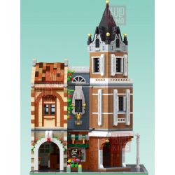 MouldKing 16026 Mould King 16026 non  QUÁN TRÀ CHIỀU GIẢI TRÍ Ở THỊ TRẤN NHỎ bộ đồ chơi xếp lắp ráp ghép mô hình Modular Buildings AFTERNOON TEA RESTAURANT Mô Hình Nhà Cửa 3039 khối