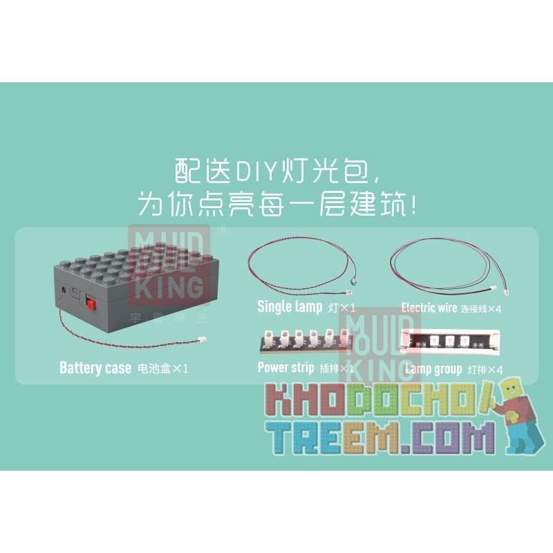 MouldKing 16026 Mould King 16026 non  QUÁN TRÀ CHIỀU GIẢI TRÍ Ở THỊ TRẤN NHỎ bộ đồ chơi xếp lắp ráp ghép mô hình Modular Buildings AFTERNOON TEA RESTAURANT Mô Hình Nhà Cửa 3039 khối