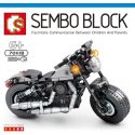 SEMBO 701118 non Lego ANH CHÀNG CỨNG RẮN HARLEY 883 bộ đồ chơi xếp lắp ráp ghép mô hình Motorcycle Motorbike HARLEY-DAVIDSON IRON 883 Xe Hai Bánh 189 khối